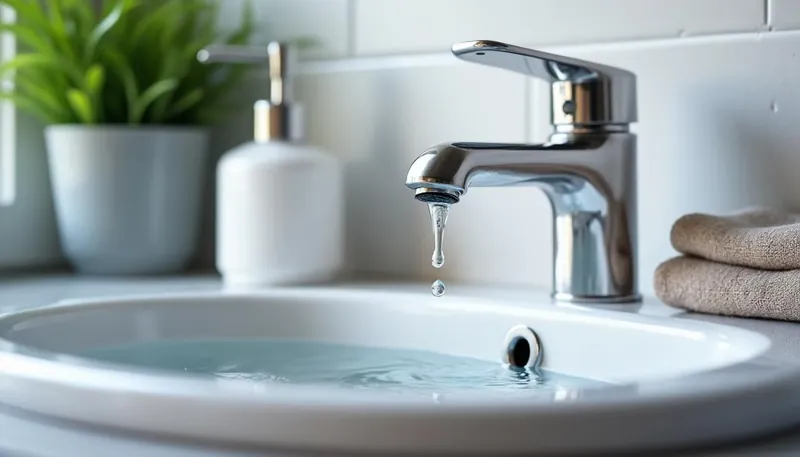 How do I fix a leaking tap in the bathroom?