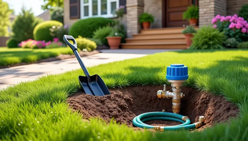 How do I identify the main water line in my property?