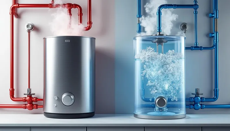 What is the difference between hot and cold water systems?