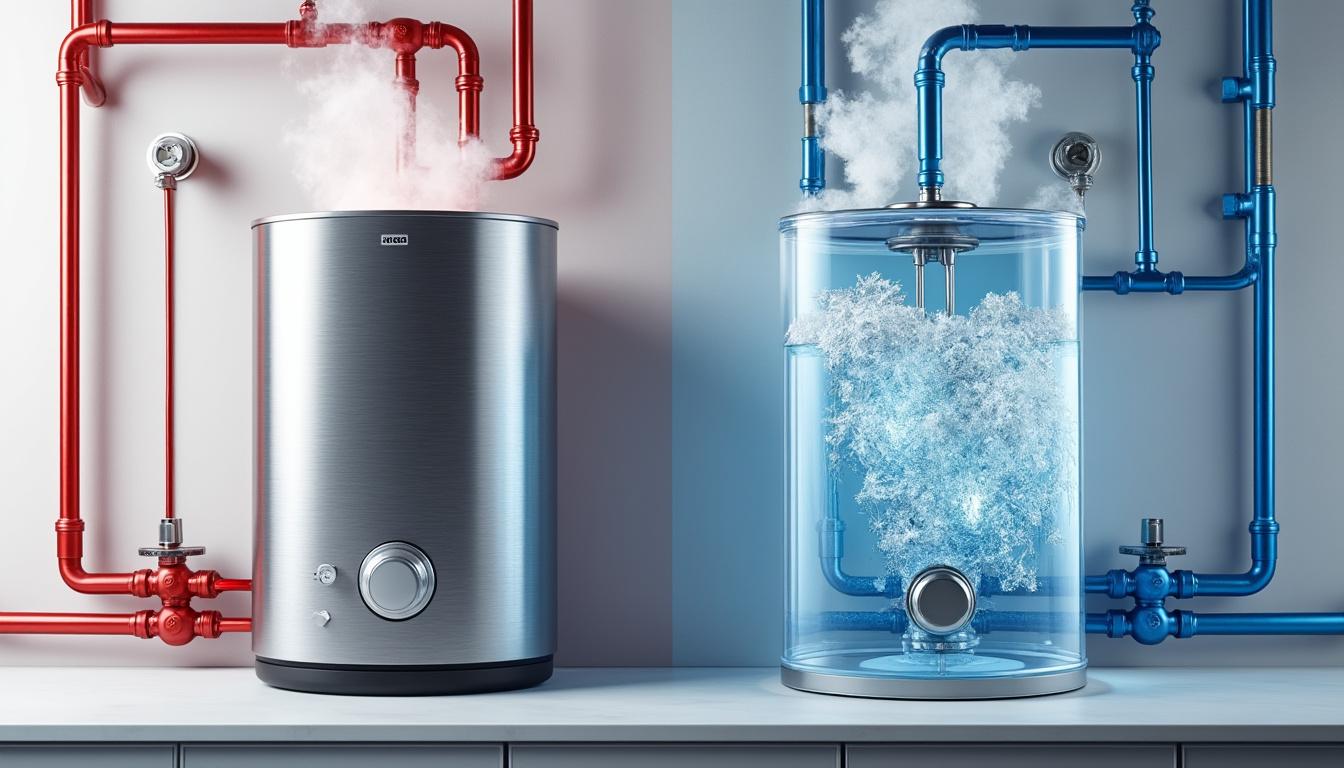 What is the difference between hot and cold water systems?